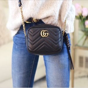 gg marmont mini matelasse camera bag